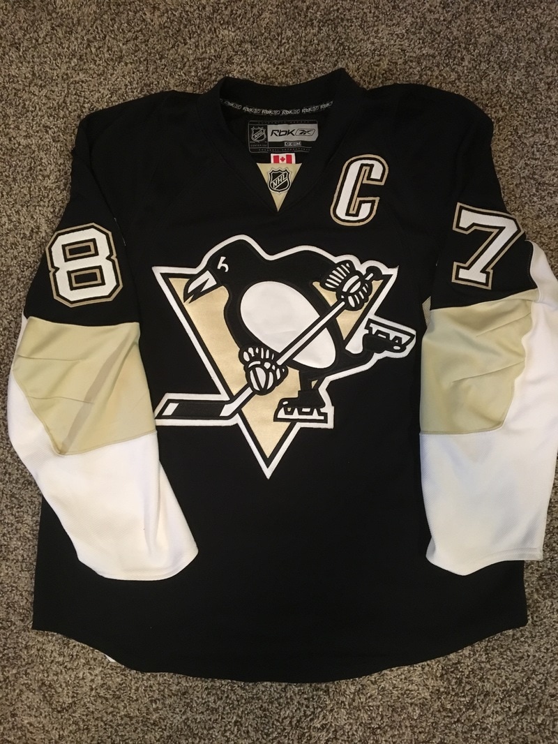 Reebok Sidney Crosby Pittsburgh Penguins Replica Home Jersey - Infant