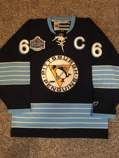 Reebok Evgeni Malkin Pittsburgh Penguins 2011 Winter Classic Jersey Size S/M